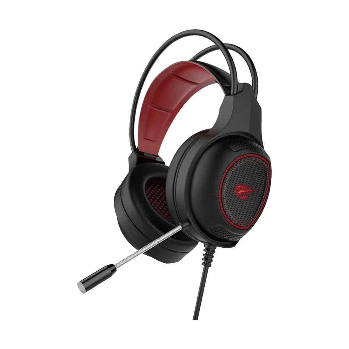 Havit HV-H2239D 3.5mm Audio Jack + USB Gaming Headphone (Black & Red)
